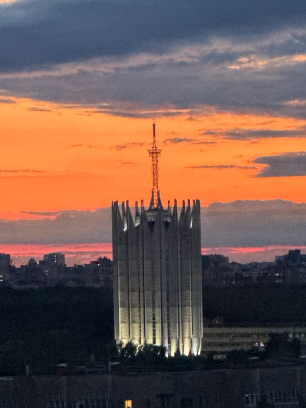Dusk skyline views and indoor moments in Russian city