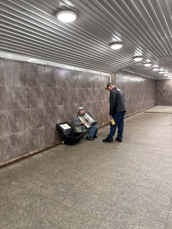 Morning scenes captured across Saint Petersburg metro and streets