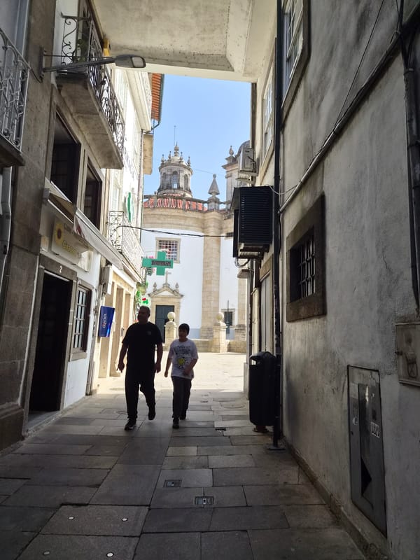 Morning tour through historic Barcelos captures medieval towers, cafes, streets
