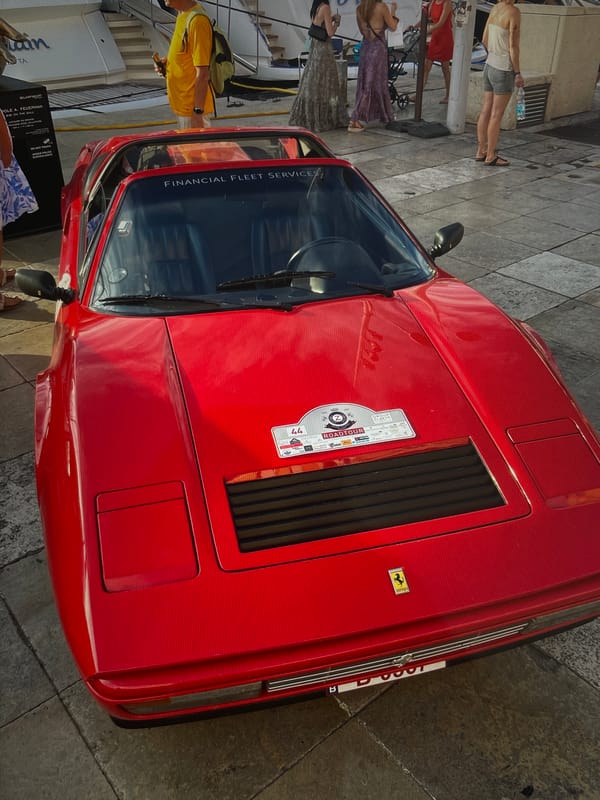 Vintage car show draws classic Ferrari, Porsche enthusiasts
