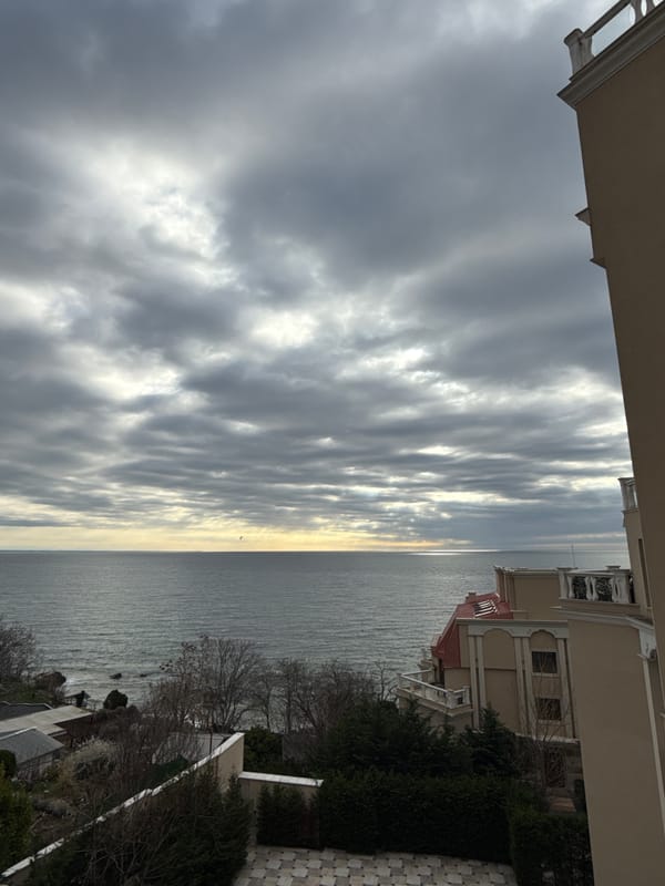 Morning Black Sea view documented from elevated Varna location