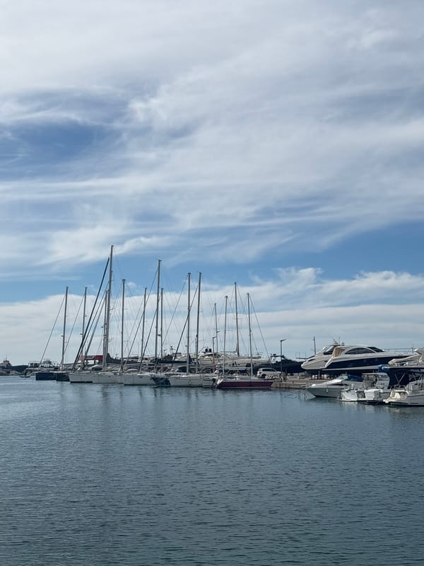 Harbor life and tourism scenes documented in Bar, Montenegro