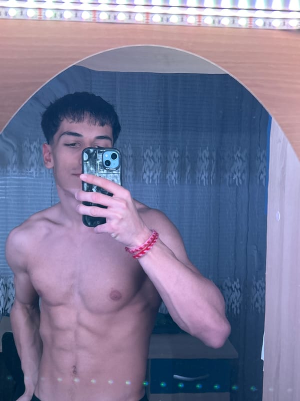 Young man documents workout and mirror selfies in Pernik