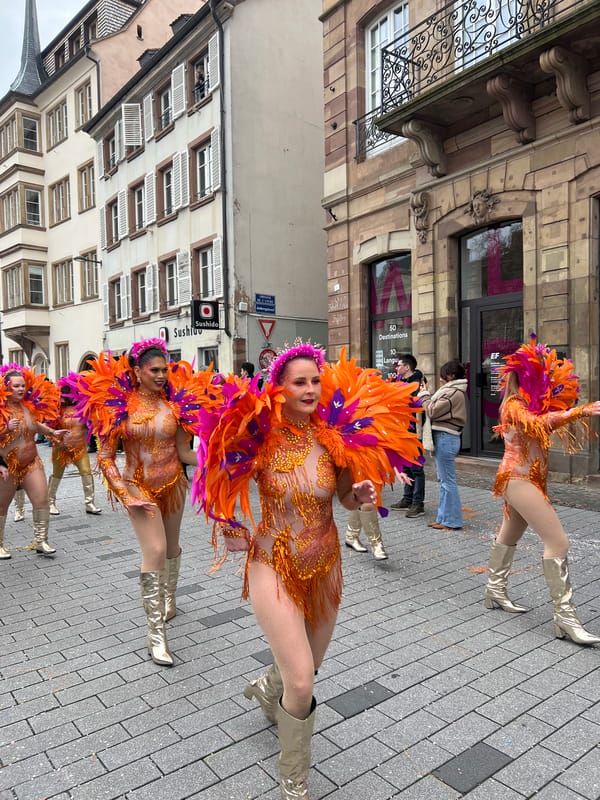 Carnival parade brings colorful costumes and floats to Strasbourg streets