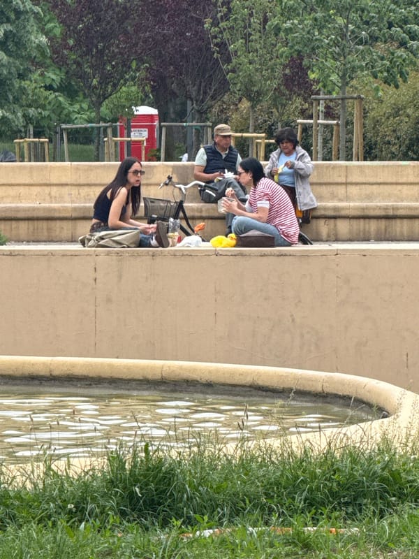 Casual gathering at Milan fountain draws multiple witnesses