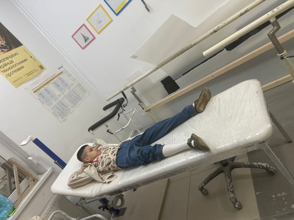 Medical visit, street scene, casual moments documented Sunday morning