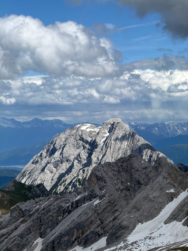 Mountain ridge views from Garmisch-Partenkirchen peaks