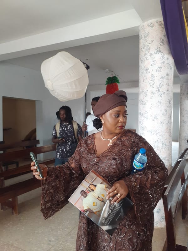 Formal gathering documented at church and residential areas