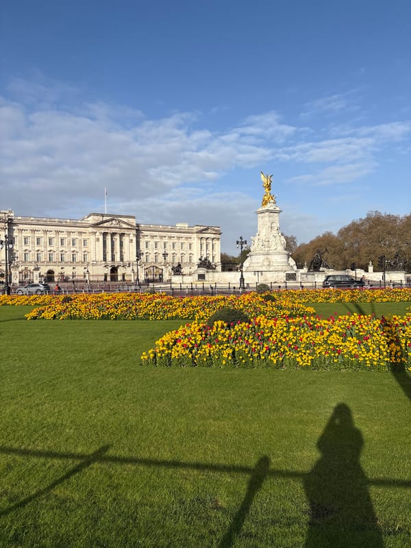 Buckingham Palace photographed on Monday morning in London