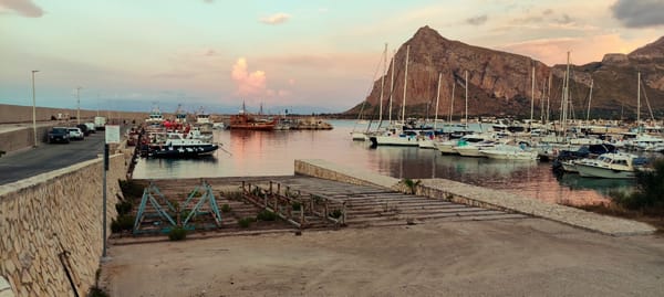 Evening stroll around San Vito Lo Capo's harbor and streets