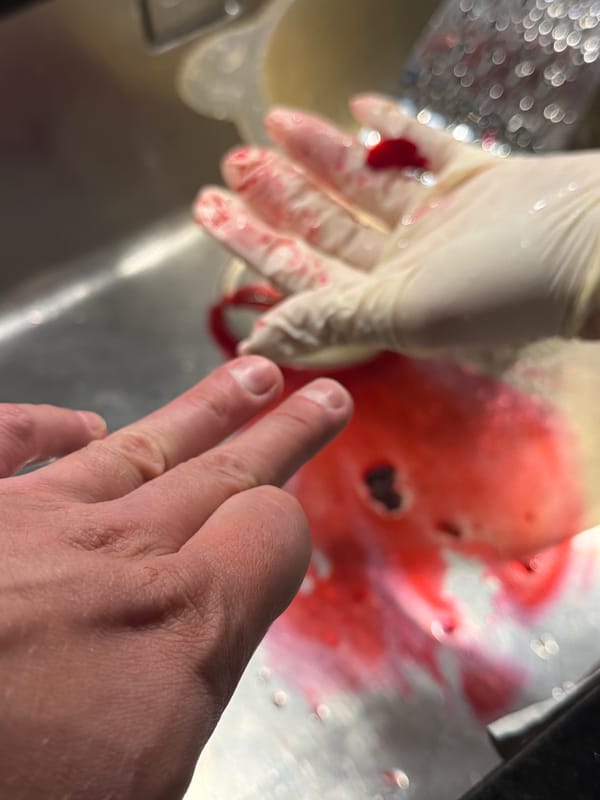 Woman grates beetroot in kitchen, Bremgarten Switzerland