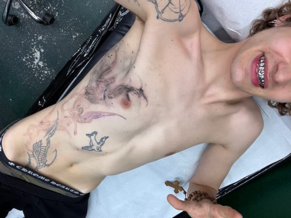 Young man documented at Milan studio locations over two hours