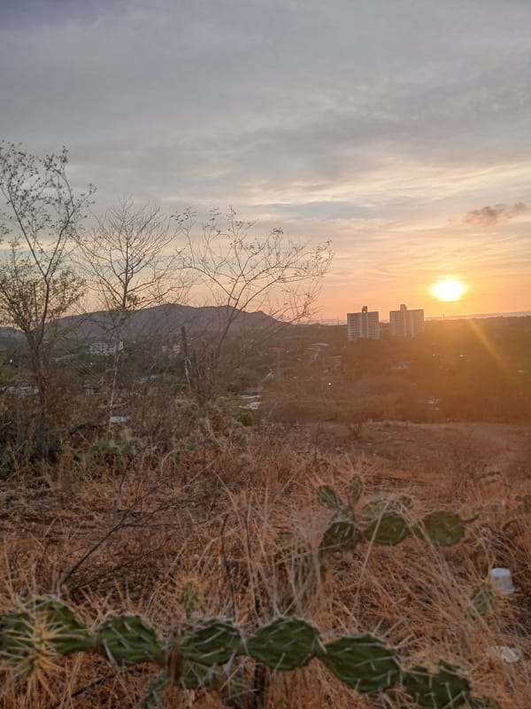 Sunset documented across Juan Griego, Venezuela April 23
