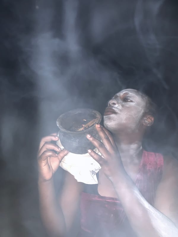 Ritual ceremony observed in Agban, Nigeria
