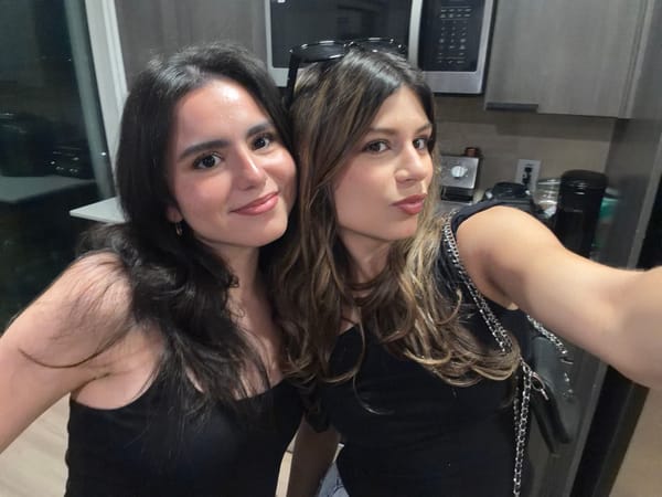 Late night photo session between friends in Austin home