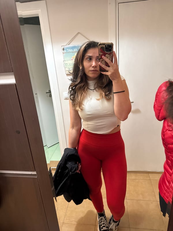 Woman takes mirror selfie in Sofia apartment