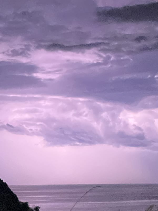 Evening coastal transition documented in Prijevor Montenegro