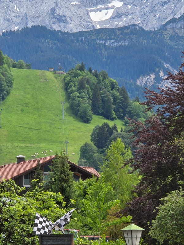 Alpine town life documented in Garmisch-Partenkirchen, Germany