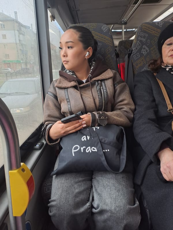 Morning life documented in Elektrostal: skincare, pets, transit