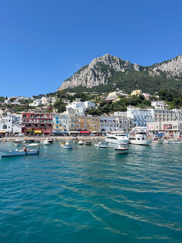 Morning scenes from Marina Grande port in Capri