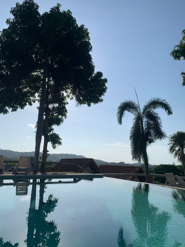 Poolside morning at a Ko Samui resort