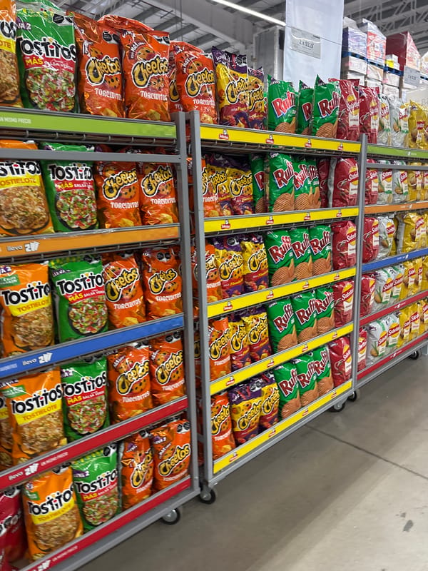 Retail displays documented at Sam's Club in Puebla, Mexico
