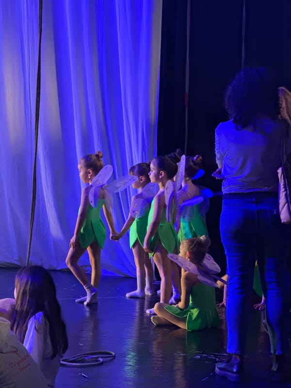 Easter fairy performance by young girls in Ruse, Bulgaria