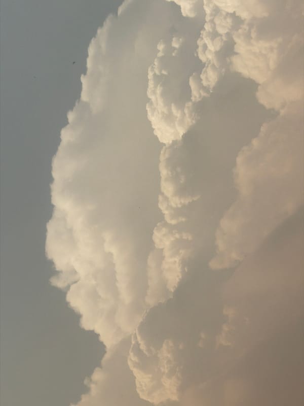 Large cloud formation observed over Pokhara, Nepal