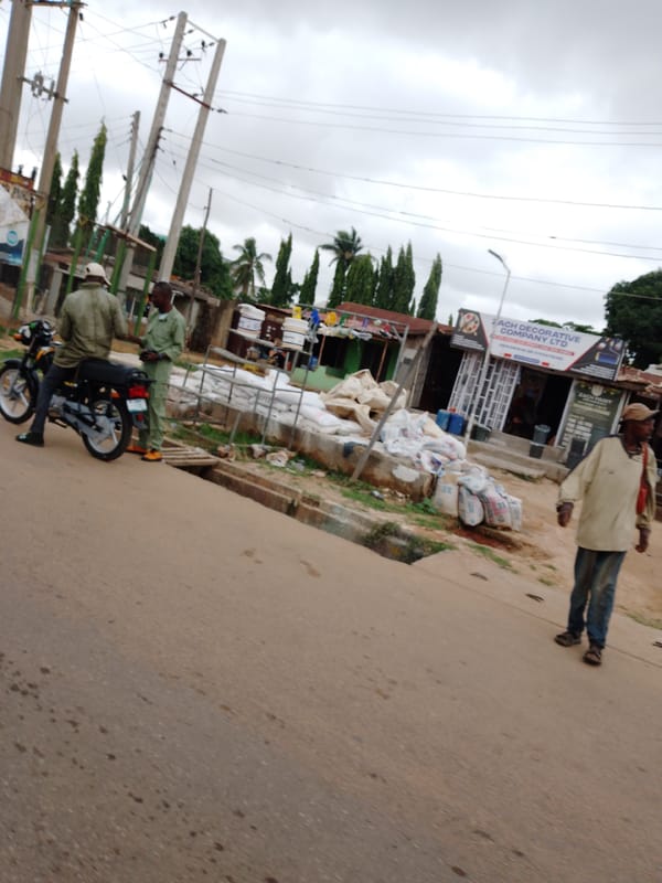 Morning street life documented in Sabon Tasha, Nigeria neighborhood