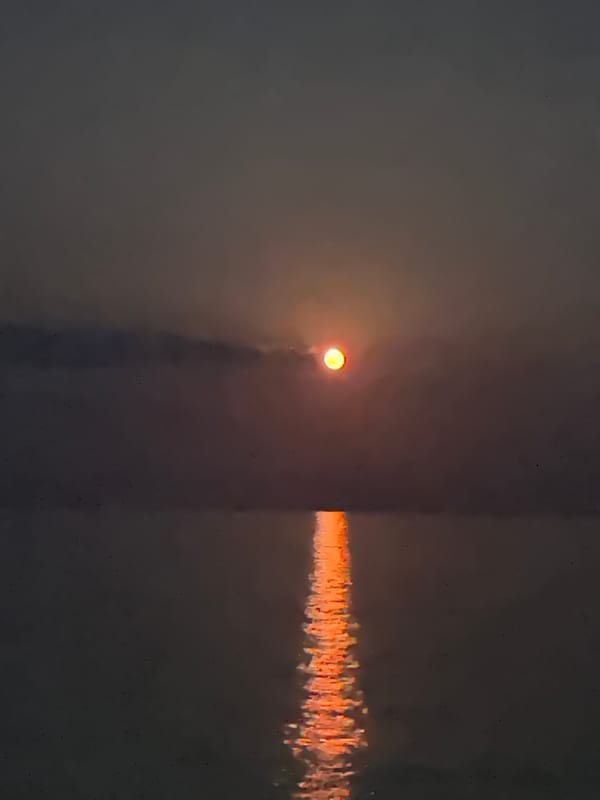 Sunset to nightfall along Varna's Black Sea rocky shore