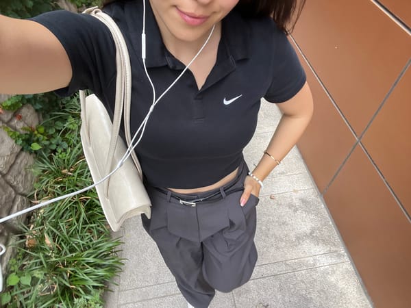 Quick selfie session on outdoor stairs in Daegu