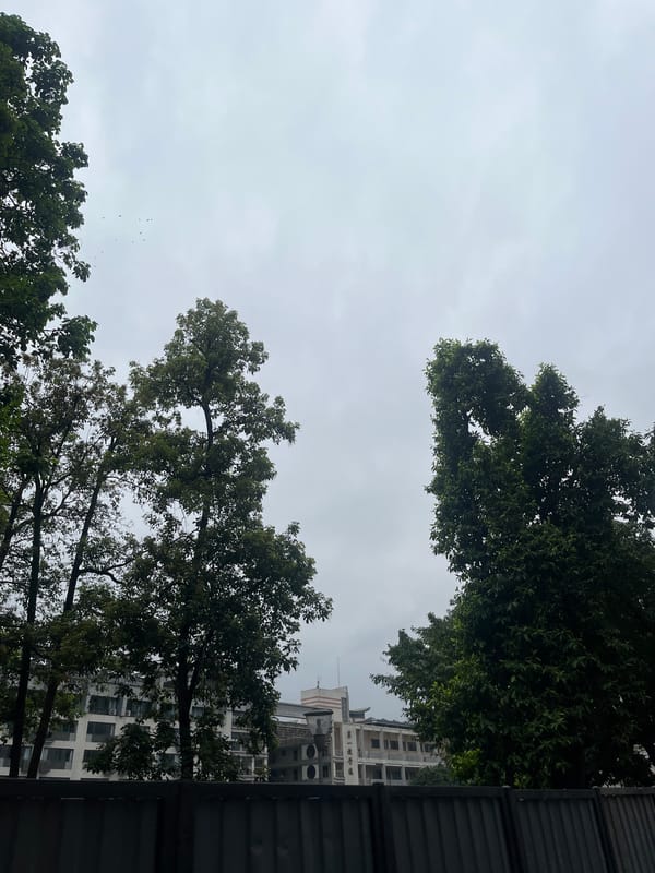 Upward sky view captured in Yuzhong District, China