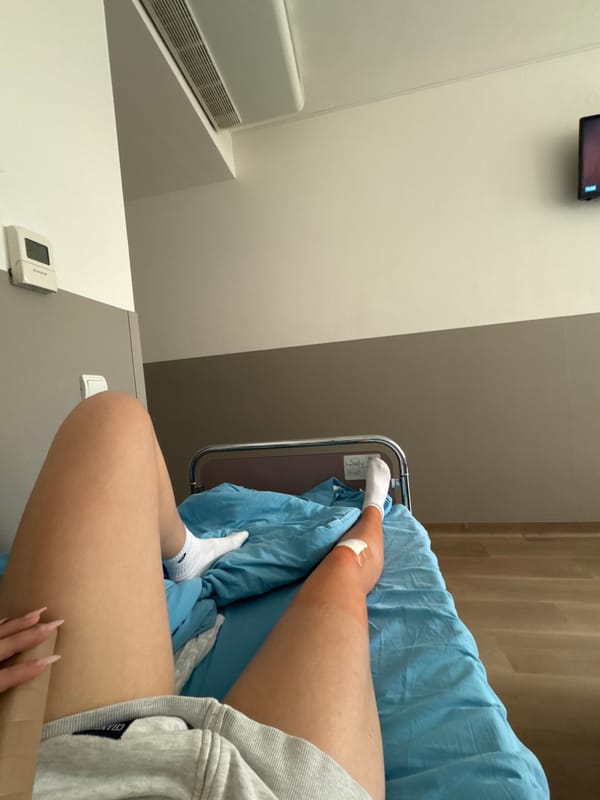 Patient receives medical treatment in Sofia hospital room