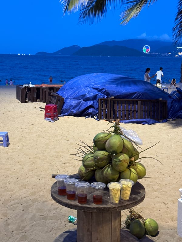 Tourist activities and concert preparations documented in Nha Trang