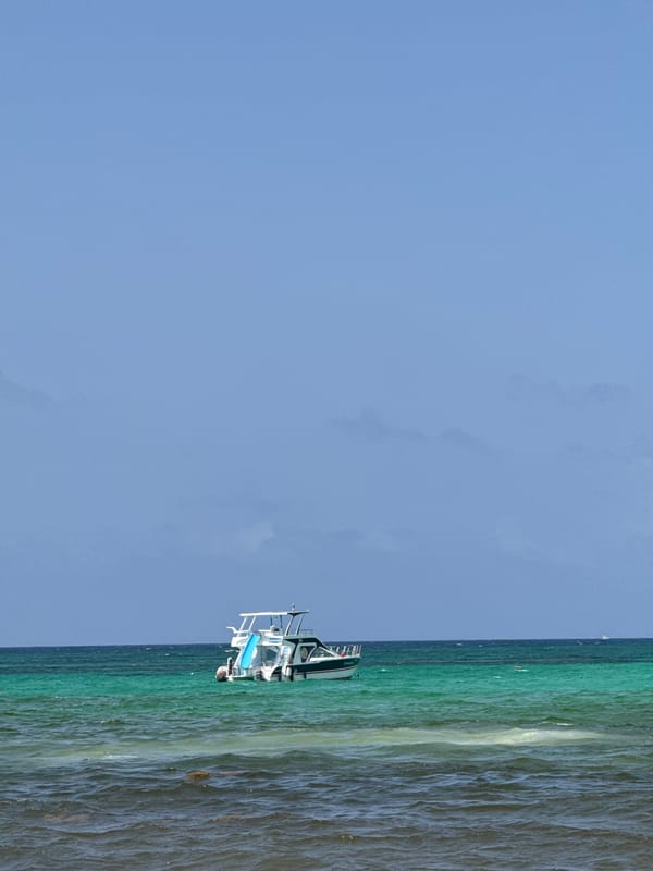 Boats, beaches, and cabanas on the Dominican coast
