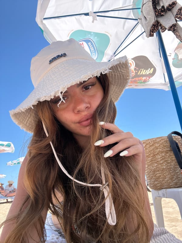 Sunny beach day in Primorsko with a Pomeranian in tow