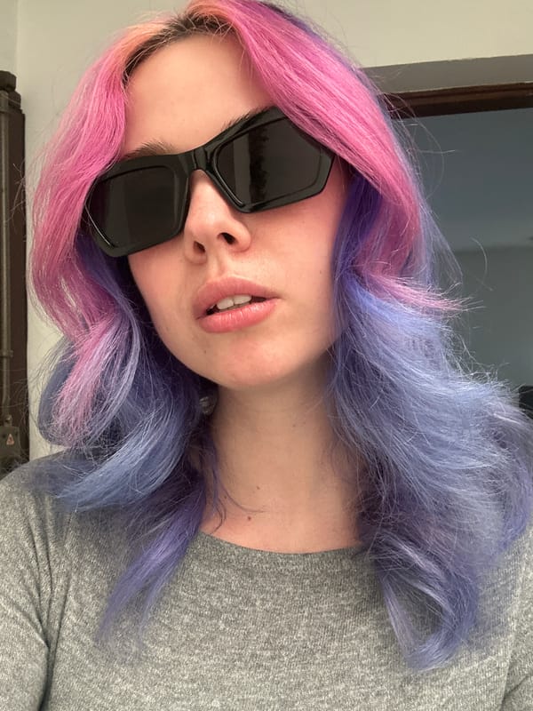 Woman with colorful hair spotted in Zagreb