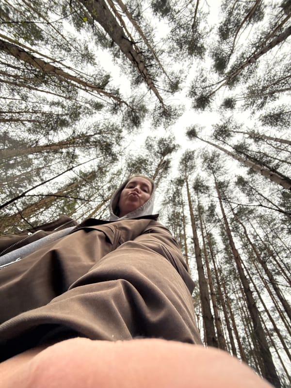 Morning moments captured across Chaikovsky include forest walks, snacks