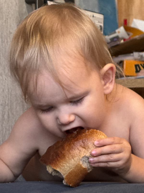 Playful toddler moments captured close-up in Moscow
