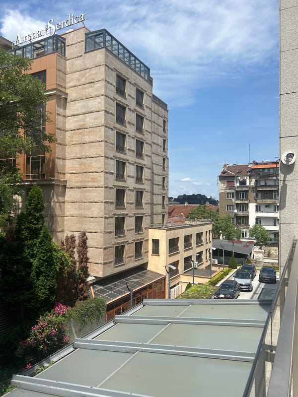 Morning scenes captured across Sofia offices and buildings
