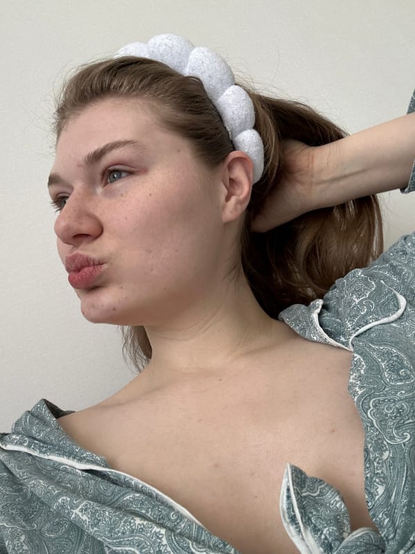 Woman in pajamas photographed resting in Kazan