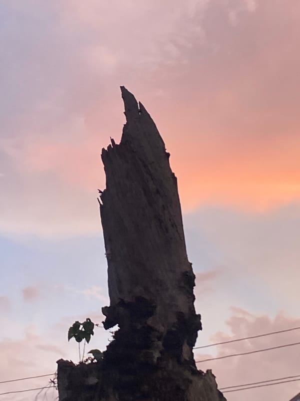 Twilight sky documented over Achara, Nigeria infrastructure