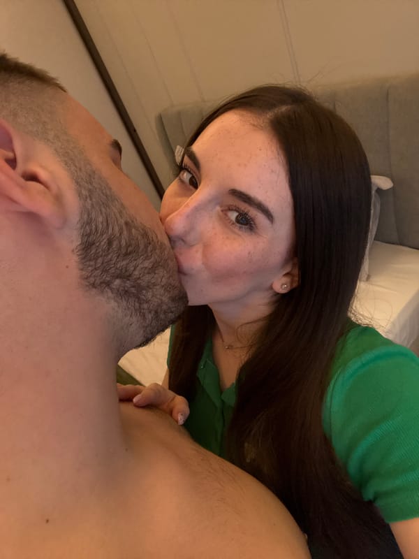 Couple shares intimate moments in Trud, Bulgaria