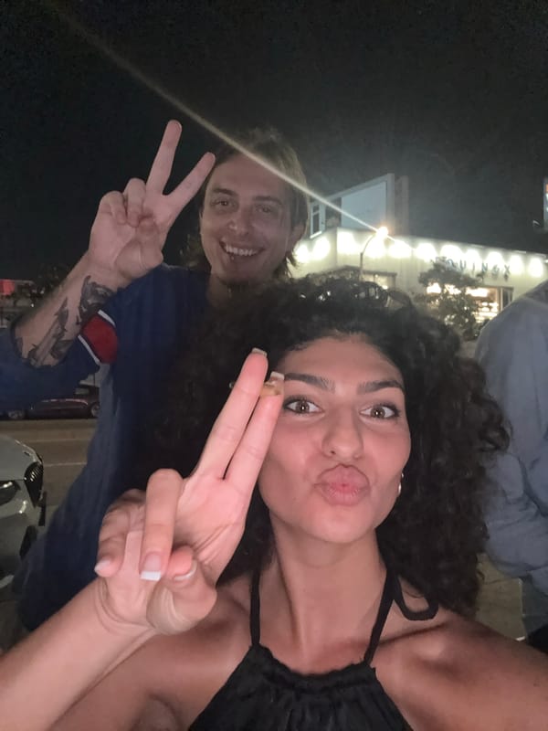 Social moments captured at West Hollywood venues during evening