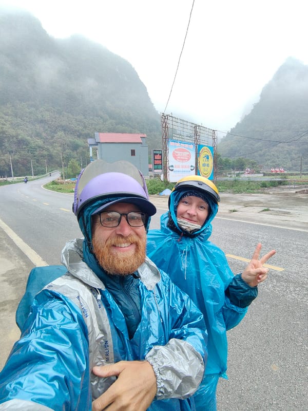 Rainy early morning scenes captured in Quảng Uyên, Vietnam