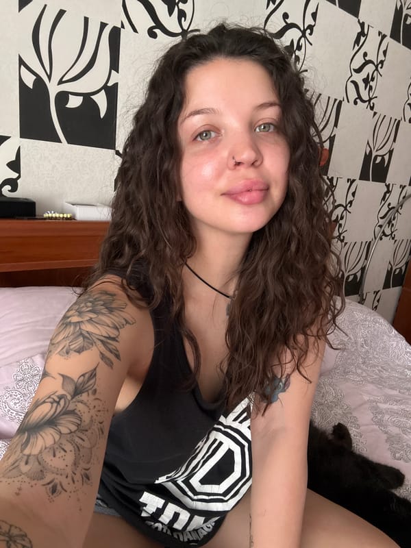 Casual bedroom selfie session in Odesa, Ukraine
