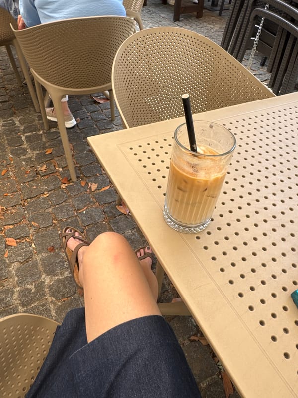 Morning cafe visit and sightseeing walk through Podgorica documented