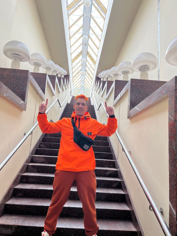 Morning joggers spotted along Moscow waterfront under overcast skies