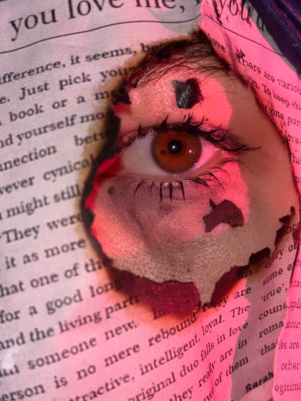 Artistic photography documented in Perm showing eye and winter scene