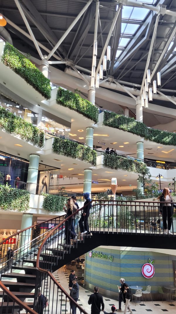 Weekend shopping activity documented at Istanbul malls